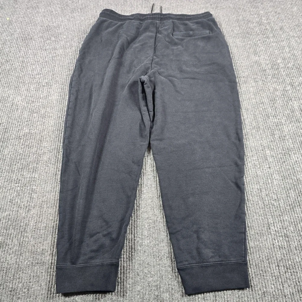 Nike Air Jordan Pants Mens XL Black Fleece Jogger Cuffed Elastic Waist Pockets